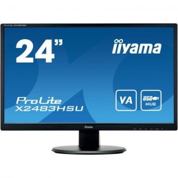 IIYAMA ProLite X2483HSU-B5 Ecran PC 24'' FHD - Dalle VA - 4ms - 75Hz - HDMI / DP / USB - vue de face