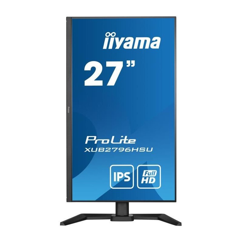 IIYAMA XUB2796HSU-B5 Ecran PC 27'' FHD - Dalle IPS - 1ms - 75Hz - HDMI, DP - mode portrait