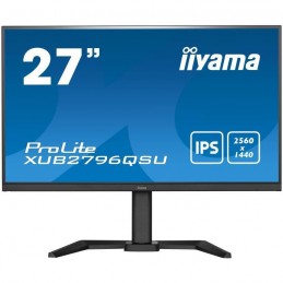 IIYAMA XUB2796QSU-B5 Ecran PC 27'' WQHD - Dalle IPS - 1ms - 75Hz - HDMI, DP - Mode Portrait - vue de face