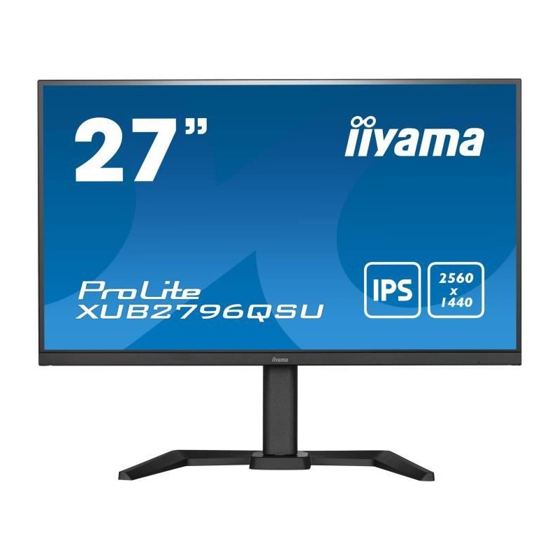 Iiyama Xub Qsu B Ecran Pc Wqhd Dalle Ips Ms Hz Hdmi Dp Mode Portrait Avec