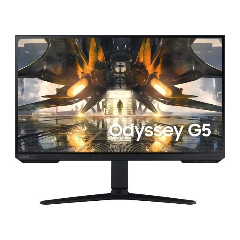 SAMSUNG ODYSSEY G5 - G50A S27AG500PP Ecran PC 27'' WQHD Gamer - Dalle IPS - 1ms - 165Hz - HDMI, DP - FreeSync - vue de face