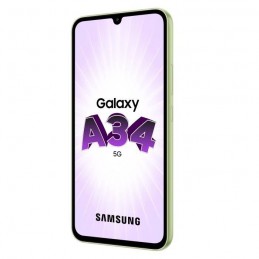 SAMSUNG Galaxy A34 5G Lime Smartphone 6.6'' - RAM 6Go - Stockage 128Go - Android 13 - vue de trois quart droit