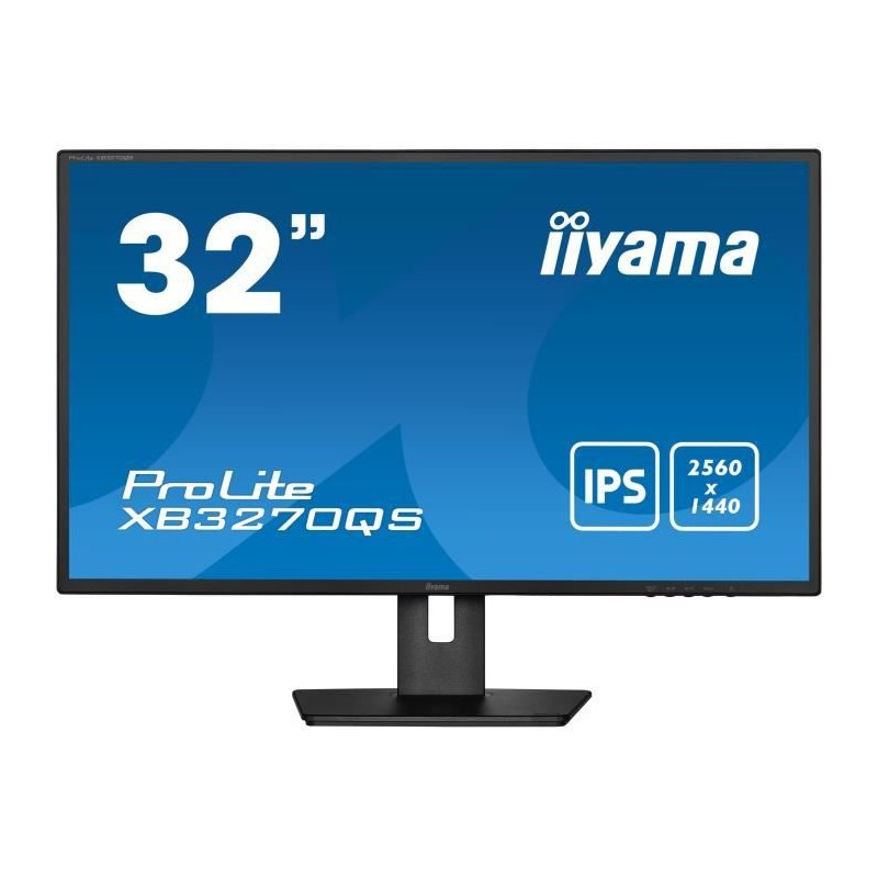 IIYAMA XB3270QS-B5 Ecran PC 32'' WQHD - Dalle IPS - 4ms - 60Hz - HDMI, DP, DVI