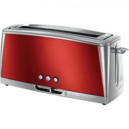 RUSSELL HOBBS 23250-56 Rouge Toaster Grille-Pain Luna Spécial Baguette - 1420W