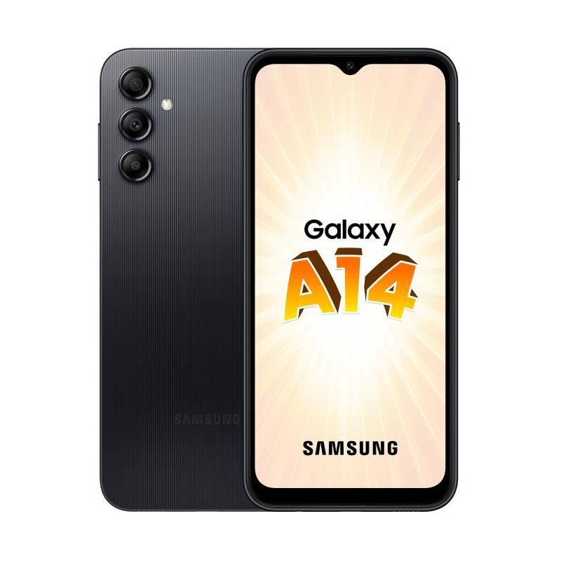 SAMSUNG Galaxy A14 4G Noir Smartphone 6.6'' - RAM 4Go - 64Go - Android 13