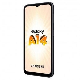 SAMSUNG Galaxy A14 4G Noir Smartphone 6.6'' - RAM 4Go - 64Go - Android 13 - vue de trois quart droit