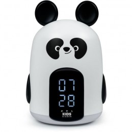 BIGBEN INTERACTIVE Noir et Blanc Réveil veilleuse forme panda - vue de face