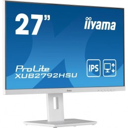 IIYAMA XUB2792HSU-W5 Ecran PC 27'' FHD - Dalle IPS - 4ms - 75Hz - HDMI, DP, VGA - mode portrait - vue de trois quart