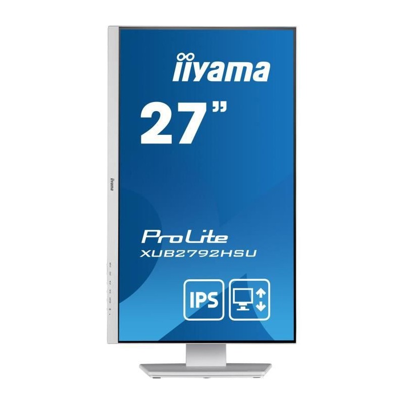 IIYAMA XUB2792HSU-W5 Ecran PC 27'' FHD - Dalle IPS - 4ms - 75Hz - HDMI, DP, VGA - mode portrait