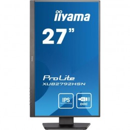 IIYAMA ProLite XUB2792HSN-B5 Ecran PC 27'' FHD - Dalle IPS - 4ms - 75Hz - HDMI, DP, USB-C Dock - vue mode portrait