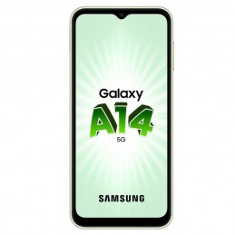 SAMSUNG Galaxy A14 5G Lime Smartphone 6.6'' - RAM 4Go - 64Go - Android 13 - vue de face