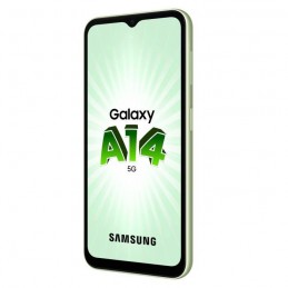 SAMSUNG Galaxy A14 5G Lime Smartphone 6.6'' - RAM 4Go - 64Go - Android 13 - vue de trois quart droit