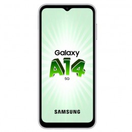 SAMSUNG Galaxy A14 5G Argent Smartphone 6.6'' - RAM 4Go - 64Go - Android 13 - vue de face