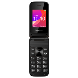 LOGICOM FLEEP 190 Noir Téléphone portable 2G - 32Mo - Dual SIM - vue de face ouvert