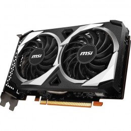 MSI RX 6500 XT MECH 2X 4G OC Carte Graphique AMD HDMI, DP (912-V508-005) - vue de trois quart