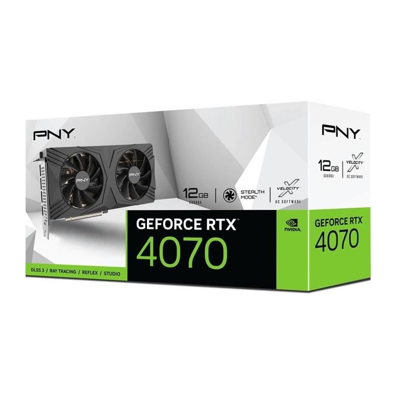 PNY GeForce RTX™ 4070 VERTO 12G Carte Graphique Nvidia HDMI, DisplayPort