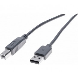 CORDON USB 2.0 ECO TYPE A/B M/M CORDON 3m GRIS IMPRIMANTE