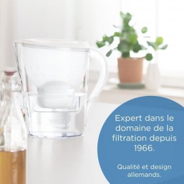 BRITA 1051122 Carafe filtrante Marella bleue XL 3.5L - inclus 1 cartouche MAXTRA PRO All-In-1 - vue E