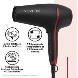 REVLON RVDR5317 Sèche-cheveux Smoothstay 2000W - Diffuseur Volumateur - vue technologie ionique