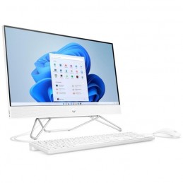 HP All in One 24-cb0115nf PC Tout-en-un 24'' FHD - Pentium J5040 - RAM 8Go - SSD 512Go - W11 - vue de trois quart