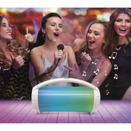 LEXIBOOK BTP585Z FLASHBOOM Enceinte Bluetooth portable lumineuse - micro filaire détachable iParty - vue en situation