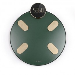 LIVOO DOM455V Vert Pèse-personne connecté - max 180kg- Précision 50g