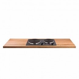 LIVOO DOC168N Noir Plaque de cuisson double posable et encastrable - 2500W - vue encastrer