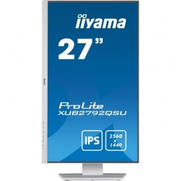 IIYAMA Prolite XUB2792QSU-W5 Ecran PC 27'' WQHD - Dalle IPS - 5ms - 75Hz - HDMI, DP, DVI - USB - vue mode portrait