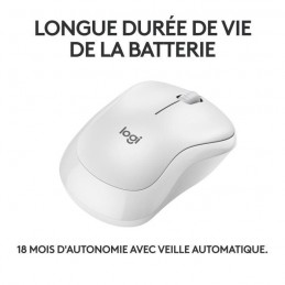 LOGITECH M240 Blanc Souris sans fil Bluetooth Compacte (910-007120) - vue longue durée