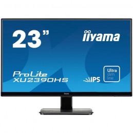 IIYAMA ProLite XU2390HS-B1 Ecran PC 23'' FHD - Dalle IPS - 4ms - HDMI, DVI, VGA - vue de face