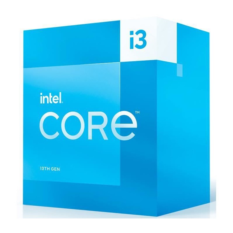 INTEL Core i3-13100 Processeur LGA-1700 - 4 Coeurs - 3.4GHz - 4.5GHz 89W (BX8071513100)