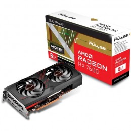 SAPPHIRE PULSE AMD RADEON™ RX 7600 GAMING 8GB Carte Graphique - HDMI, DP