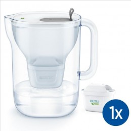 BRITA 1051699 Carafe filtrante Style XL grise 3.6L - inclus 1 cartouche filtrante MAXTRA PRO All-In-1