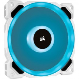 CORSAIR LL120 Pro RGB Ventilateur 120mm Blanc (CO-9050091-WW) - vue LED Cyan