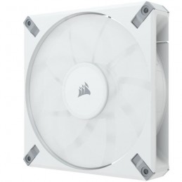 CORSAIR AF140 ELITE Blanc Ventilateur 140mm PWM - roulement hydrodynamique (CO-9050143-WW) - vue de trois quart