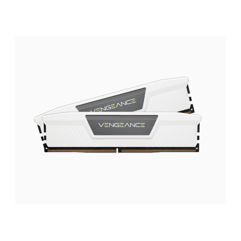 CORSAIR Vengeance 32Go DDR5 (2x 16Go) RAM DIMM 5200MHz - Blanc  (CMK32GX5M2B5200C40W) avec Quadrimedia
