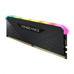 CORSAIR Vengeance RGB RS 8Go DDR4 (1x 8Go) RAM DIMM 3600MHz CL18 (CMG8GX4M1D3600C18) - vue de trois quart