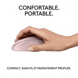 LOGITECH M240 Rose Souris sans fil Bluetooth Compacte (910-007121) - vue confortable