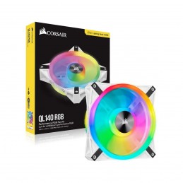 CORSAIR QL140 RGB Blanc Ventilateur Boitier PC 140mm PWM (CO-9050105-WW) - vue emballage