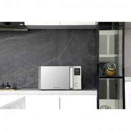 CONTINENTAL EDISON CEMO25SG13S3 Silver Micro-ondes combiné 25L - 900W - Grill 1000W - Plateau 27cm - vue en situation