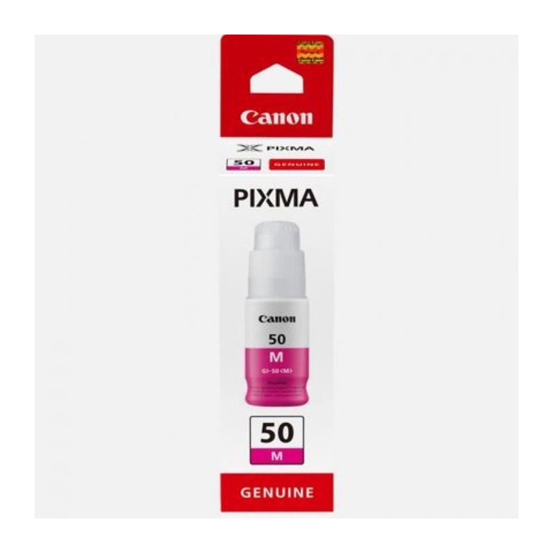 CANON GI-50M Magenta Bouteille d'encre (3404C001) pour PIXMA MegaTank G5050, GM4050 CANON GI-50M Magenta Bouteille d'encre (3404C001) pour PIXMA MegaTank G5050, GM4050