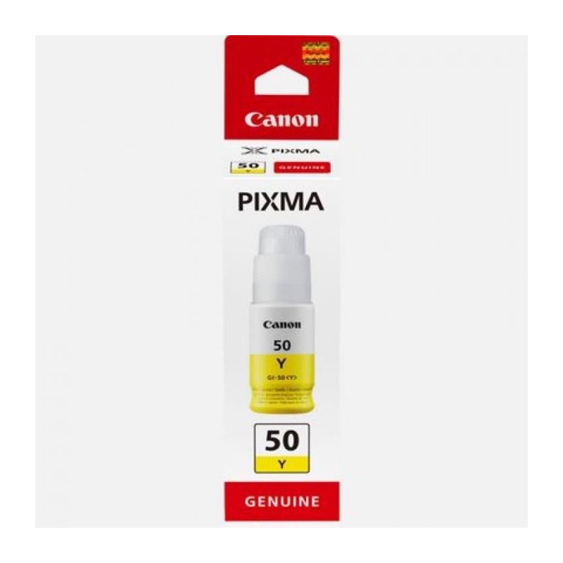 CANON GI-50Y Jaune Bouteille d'encre (3405C001) pour PIXMA MegaTank G5050, MG4050