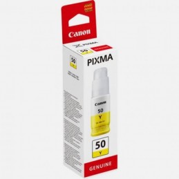 CANON GI-50Y Jaune Bouteille d'encre (3405C001) pour PIXMA MegaTank G5050, MG4050 - vue emballage