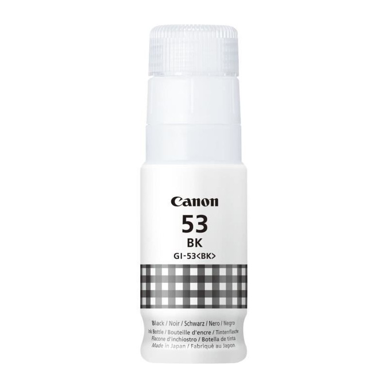 CANON GI-53BK Noir Bouteille d'encre (4699C001) pour PIXMA G650 et G550