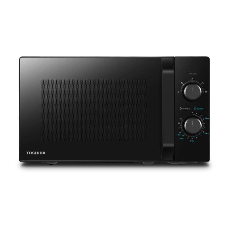 TOSHIBA MW2-MM20P(BK) Noir Micro-ondes pose libre 20L - 800W - plateau 25.5cm