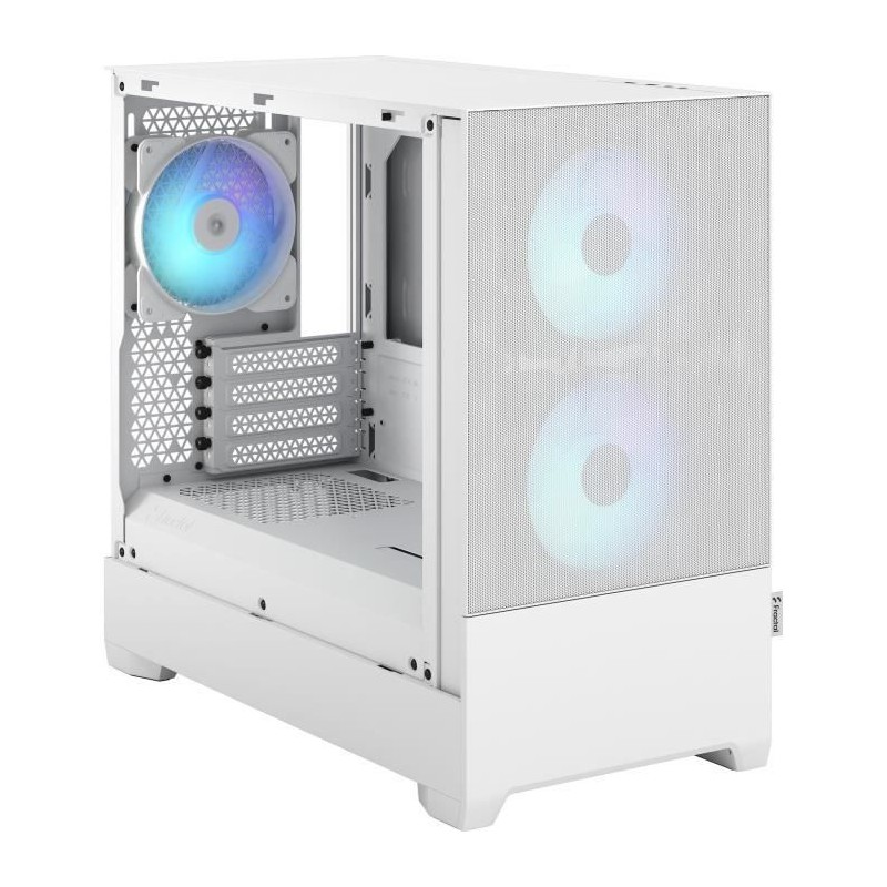 FRACTAL DESIGN Pop Mini Air RGB Blanc TG Boitier PC Micro-ATX  (FD-C-POR1M-01) avec Quadrimedia