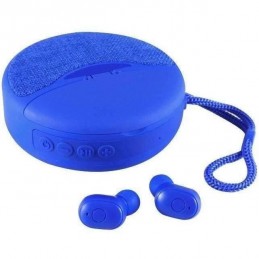 INOVALLEY HP-C02-C Bleu Enceinte portable et oreillettes stéréo Bluetooth 5.0 - 5W