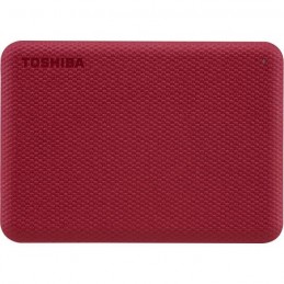 TOSHIBA 4To Canvio Advance Rouge Disque dur externe USB 3.2 (HDTCA40ER3CA) - vue de dessus