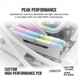 CORSAIR Vengeance RGB Pro SL 32Go DDR4 (2x 16Go) RAM DIMM 3600MHz CL18 (CMH32GX4M2D3600C) - vue peak performance