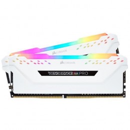 CORSAIR Vengeance RGB Pro 16Go DDR4 (2x 8Go) RAM DIMM 3200MHz CL16 (CMW16GX4M2C3200C16W) - vue de dessus